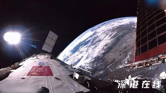 中国空间站与紫禁城同框，太空探索与千年历史交相辉映的壮丽瞬间