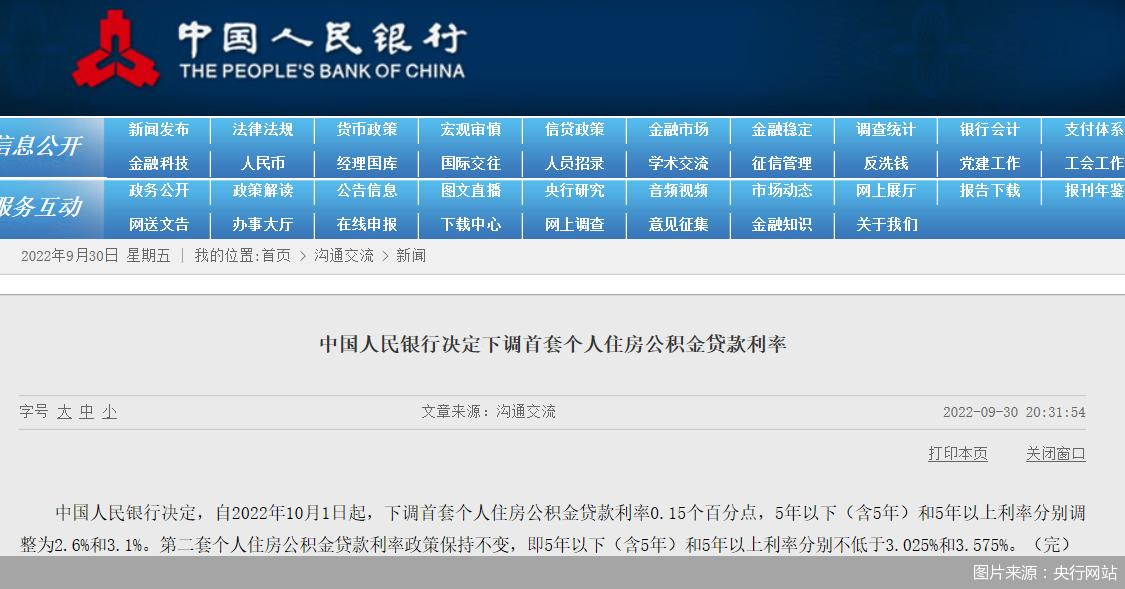 央行最新个人商贷利率公布，市场格局或将重塑