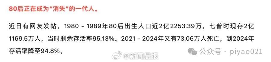 谣言解析，关于每20个80后就有1人去世的真相探究